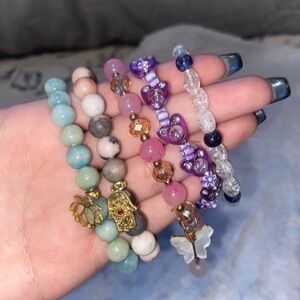 charm bracelets all different styles $5 each